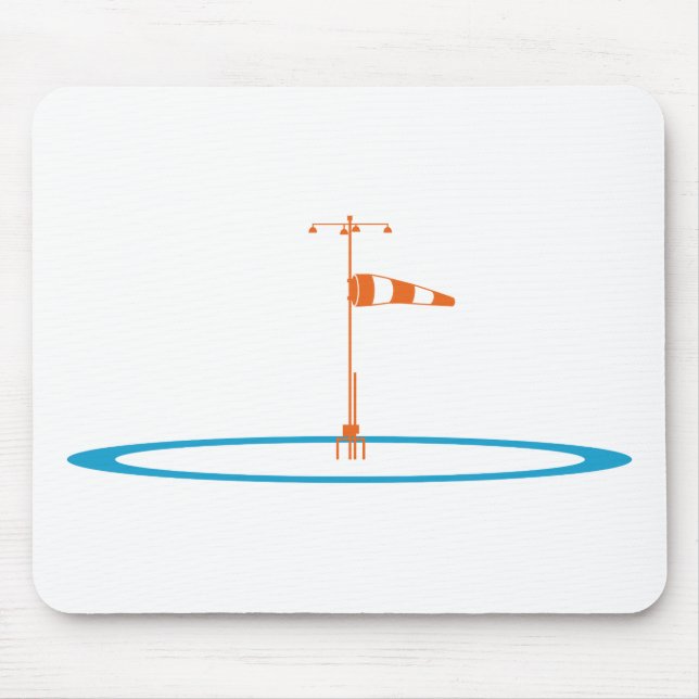 風向旗で風向きと風速をチェック MOUSEPAD (Vorne)