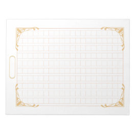 飾り原稿用紙＜茶＞[ch02-1]　 notizblock