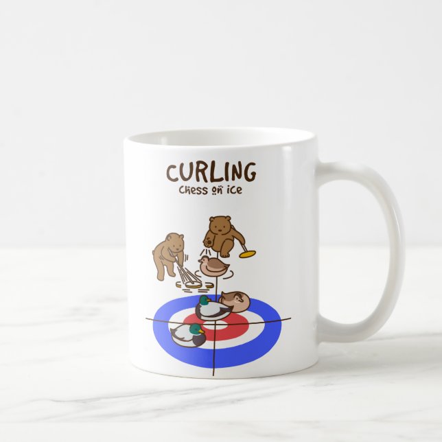 【鴨カーリング】 Mallard Curling Tasse (Rechts)