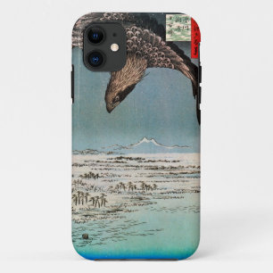 鷲と雪景色, 広重 Eagle und Schnee-Szene, Hiroshima, Case-Mate iPhone Hülle