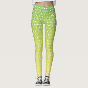 麻 の 葉 ASANOHA Japanisches traditionelles KIMONO- Leggings