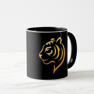 黄金の虎 Gold Tiger – Japanese Minimalist Tasse