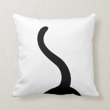 黒猫しっぽ クッション