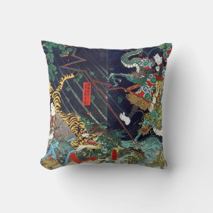 龍 虎, 豊, 国 Dragon & Tiger, Toyokuni, Ukiyo-e Kissen