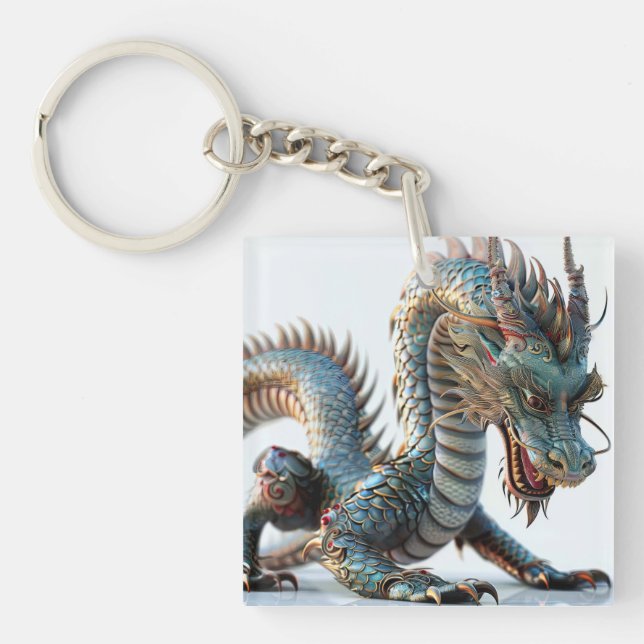 "龙"-Drache Schlüsselanhänger (Vorderseite)