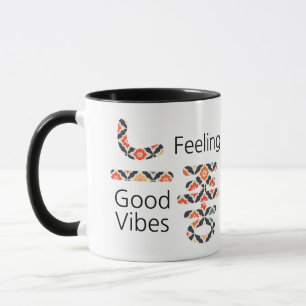 느 좋 Gefühl Good Vibes Tasse