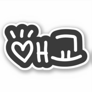 애 교 Aegyo   Hangul Language Sticker