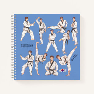 태 권 도 Taekwondo Martial Art 5 Personalisiert Notizbuch