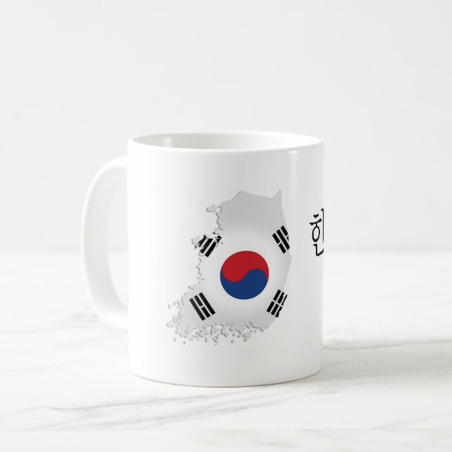 한글 Koreaner Kaffeetasse (Vorderseite Links)