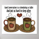 Suche nach kaffee mit freunden poster Gespräch
