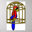 Suche nach käfige kunst poster Papagei