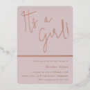 Suche nach modern rose gold einladungen Babyparty