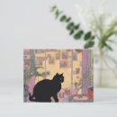 Suche nach katzenmalerei postkarten Schwarz