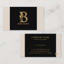 Suche nach monogramm b visitenkarten Elegant