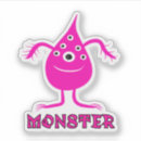 Suche nach rosa monster aufkleber Lustig
