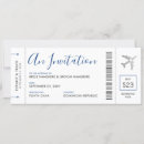 Suche nach flugzeug hochzeit einladungen Blau