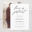 Suche nach liebe ist geduldig einladungen Minimalistisch