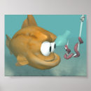 Suche nach lustiger wurm poster Fisch