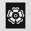 Suche nach und weißes monogramm postkarten Blume