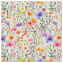 Suche nach wildblumen stoffe Aquarell