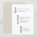 Suche nach minimal hochzeit menükarten Modern