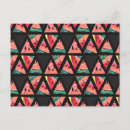 Suche nach wassermelonen postkarten Geometrisch