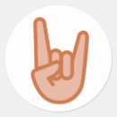 Suche nach rock on aufkleber Hand