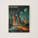 Suche nach chicago puzzle Reiseplakat