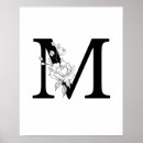 Suche nach monogramm m poster Blume