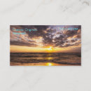 Suche nach sonnenaufgang in meer visitenkarten Wasser