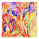 Suche nach iris blume poster Aquarellfarben