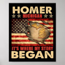 Suche nach michigan flagge poster Vereinte staaten
