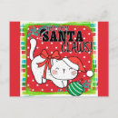 Suche nach lustige weihnachtskatze postkarten Santa