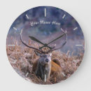 Suche nach rotwild poster wanduhren Jagd