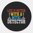 Suche nach metalldetektoren aufkleber Schatzsucher