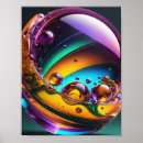 Suche nach blasen poster Glänzend