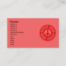 Suche nach frieden visitenkarten Typografie