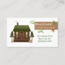 Suche nach kabinen visitenkarten Wald