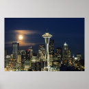 Suche nach seattle skyline poster Kommunikationsturm