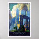 Suche nach vintage chicago poster Stadt