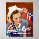 Suche nach vintages militär poster Nurse