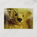 Suche nach teddybär visitenkarten Geschäft
