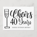 Suche nach 40 geburtstag postkarten Typografie