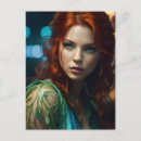 Suche nach redhead vertikale postkarten Frau