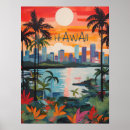 Suche nach hawaii reise poster Vintage