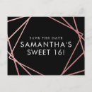 Suche nach sweet 16 save the date Modernes 16 geburtstag