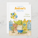 Suche nach krokodile einladungen Aquarell