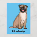 Suche nach mops cartoon postkarten Hund