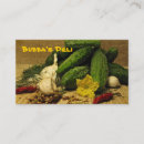 Suche nach delikatessen visitenkarten Nahrung