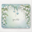 Suche nach der weißen lilie mousepads Modern